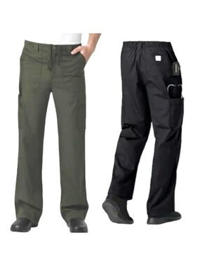 Carhartt Ripstop Cargo Scrub Pants *Set Sz 3X Black Olive Boot cut 8 Pocket Work